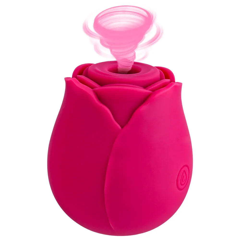 Rose Shape Sucking Vibrator Intimate Nipple Sucker Oral Powerful Licking Clitoris Stimulation Massager_voghion.com