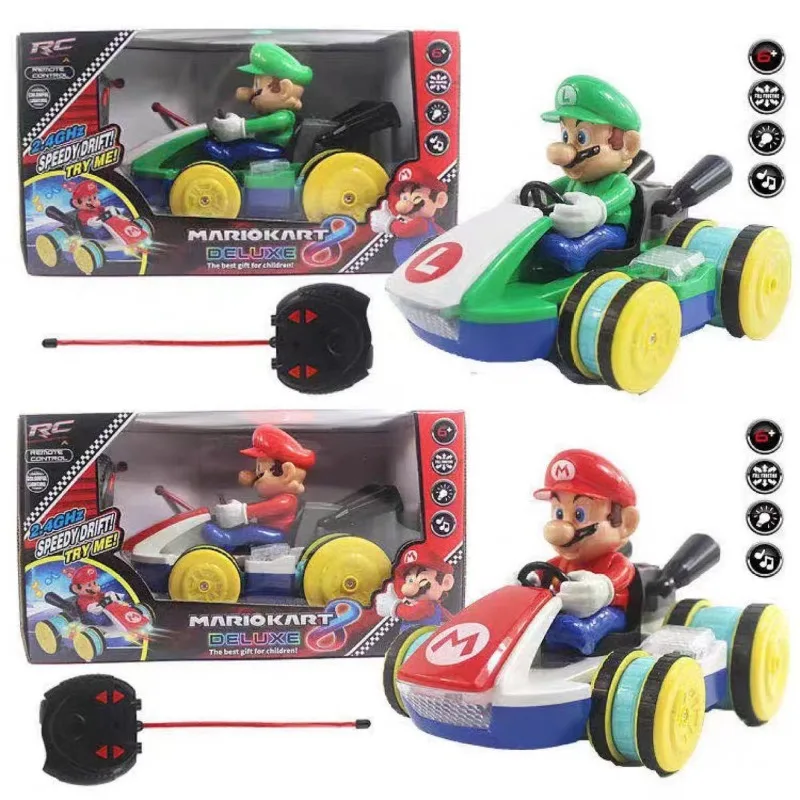 

Super Mario Bros Toys Anime Figures Remote Control Car Model Remote Car Cartoon Mario Luigi Japanese Anime Birthday Gifts