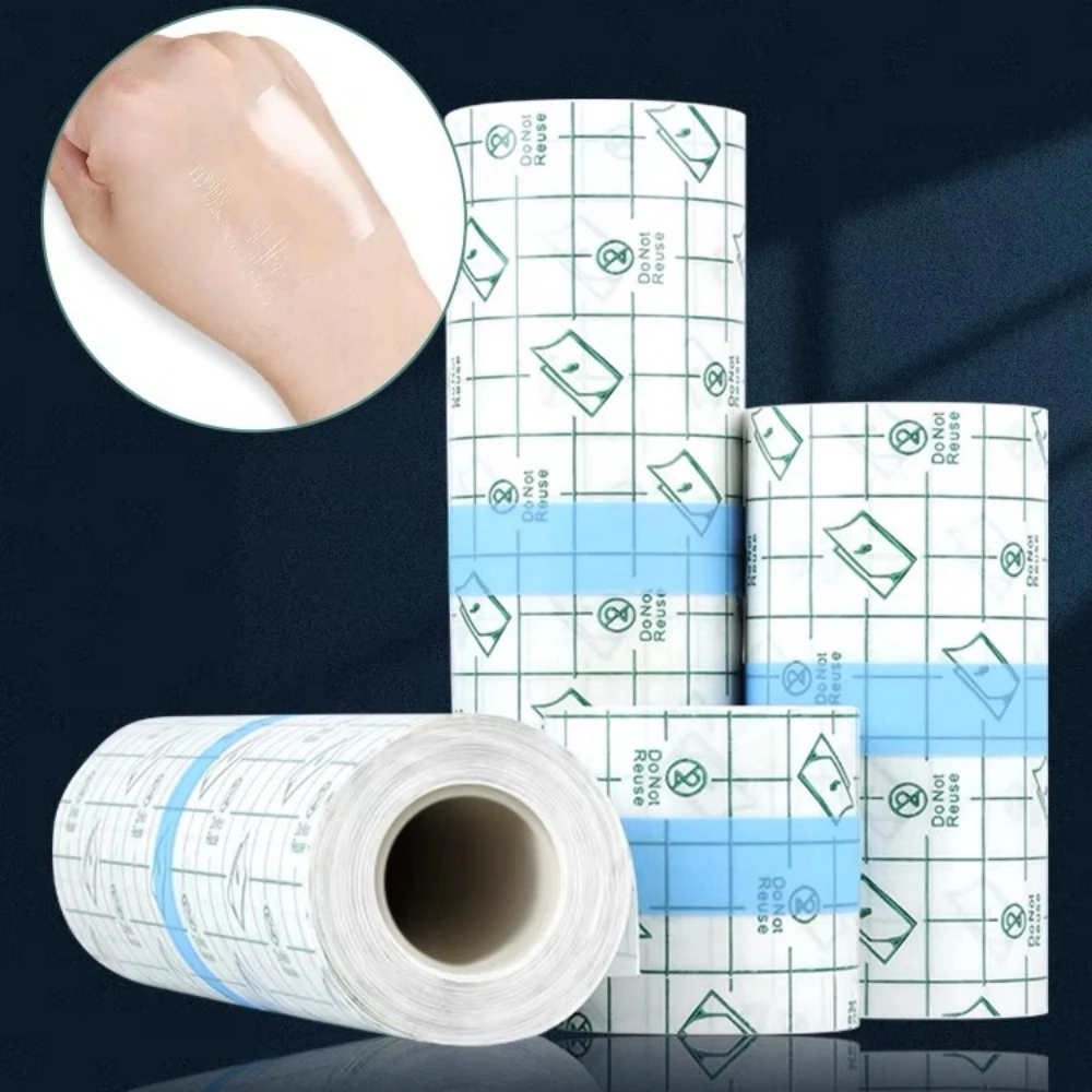 Protective PU Healing Film Tattoo Bandage For Aftercare 5M Transparent Skin Repair Wrap Roll Waterproof