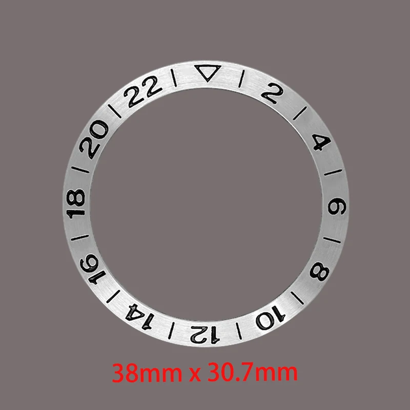 Curved Aluminium Watch Bezel Insert - 38mmx30.7mm