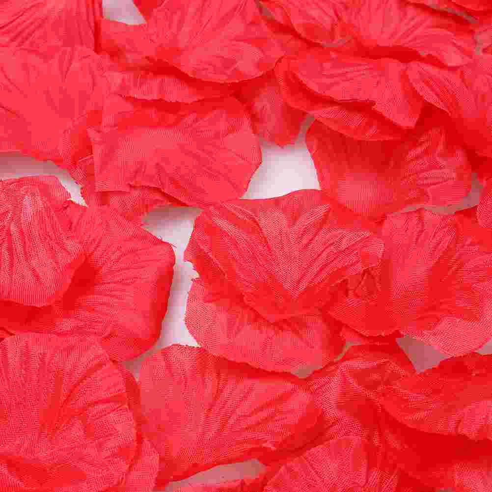 

2400 Pcs Artificial Rose Petals Flower Table Scatter Fake Party Simulation Red Cloth Holiday Vase