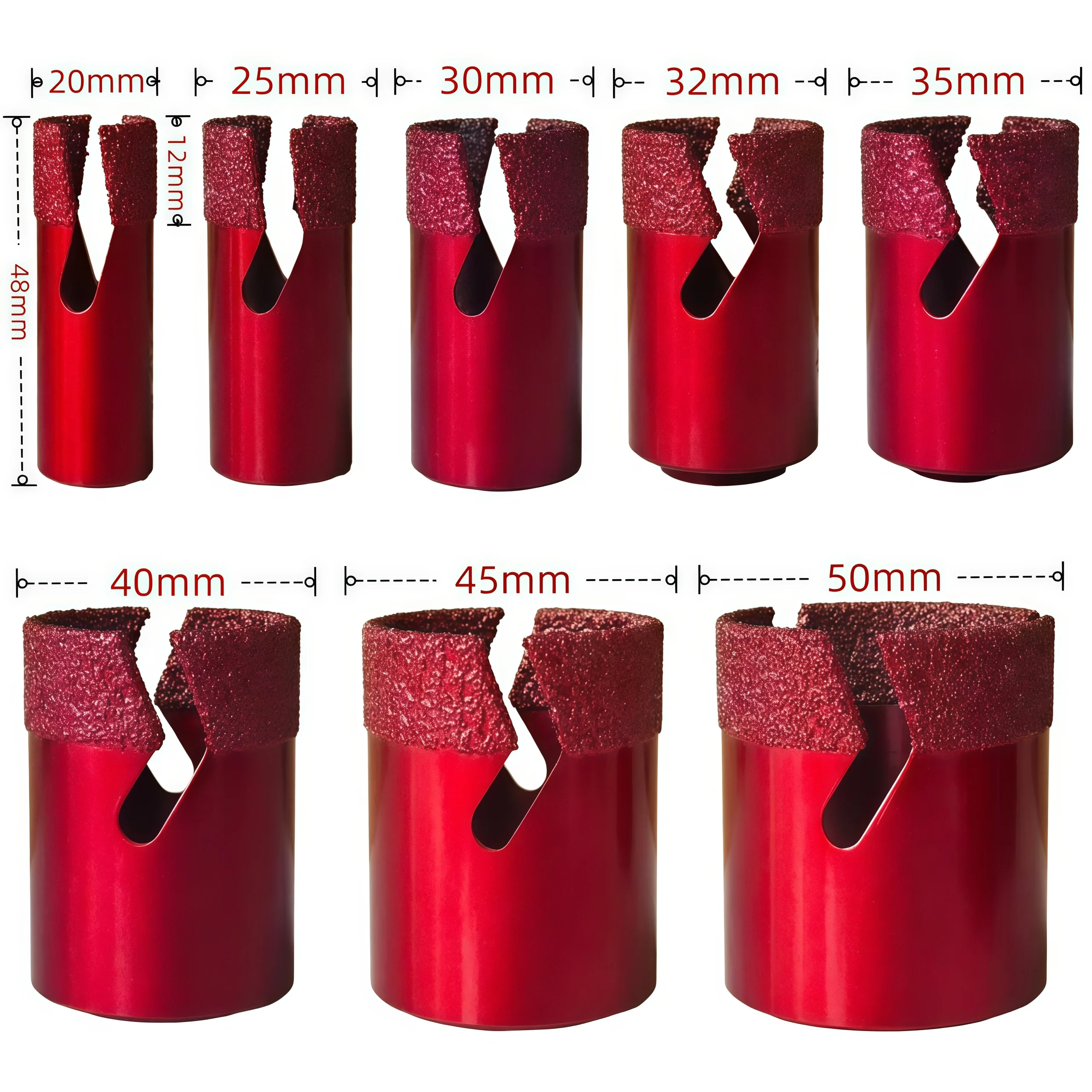 다이아몬드 드릴 비트 20-50mm 코어 비트 도자기 타일 크라운 그라나이트 대리석 석재용 M14 홀쏘 드릴 코어 비트