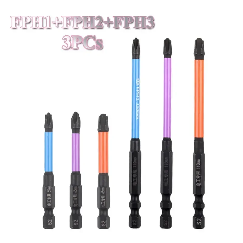 3pc 65/110/150mm Special Cross Screwdriver Bit Alloy Steel Nutdrivers ...