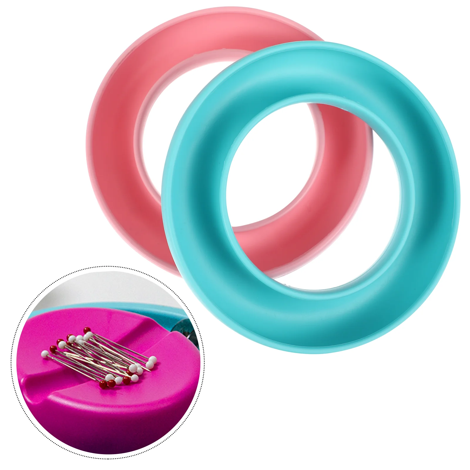 

2 Pcs Spool Stand Bobbin Storage Box Jewelry Holder Jewlrey Orgainzer Plastic Organizer
