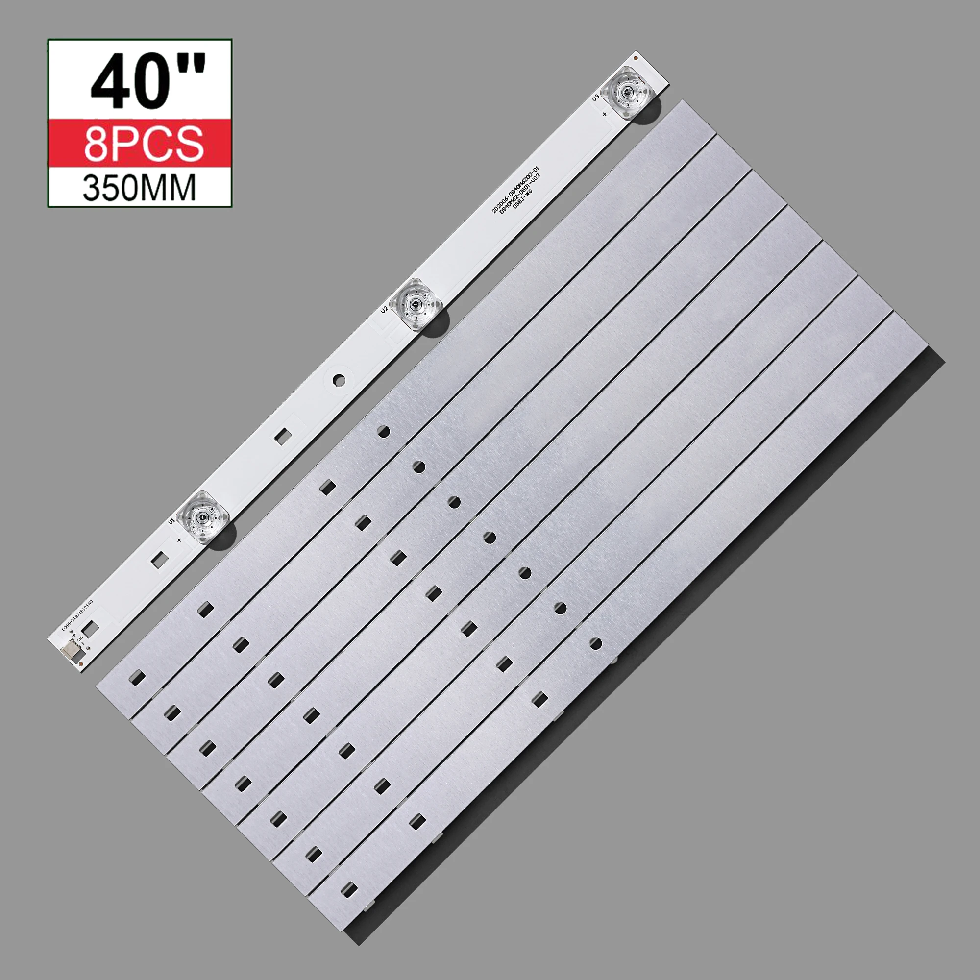Tira retroiluminao LED tira 3 para B40C61 202006-ds40m6200-01 DS40M62-DS01-V02 v03 DSBJ-WG b40c61 40x 3v/LED