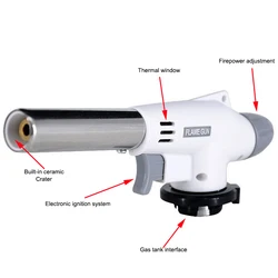 Versatile Portable Flame Torch for Camping, BBQ, and Cooking (920)