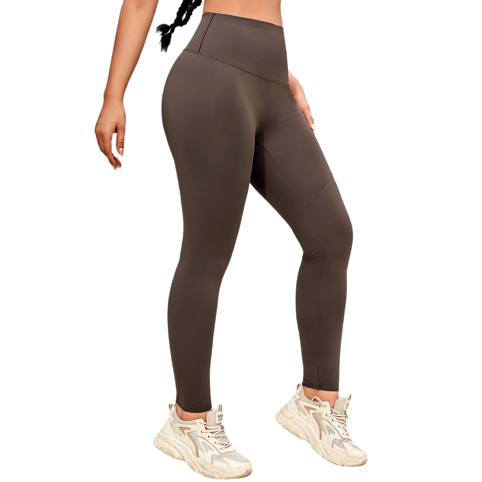 CATHSNNA Workout Leggings for Women High Waisted Compression Tummy Control Butt Lifting Yoga Leggings Pants with Pockets