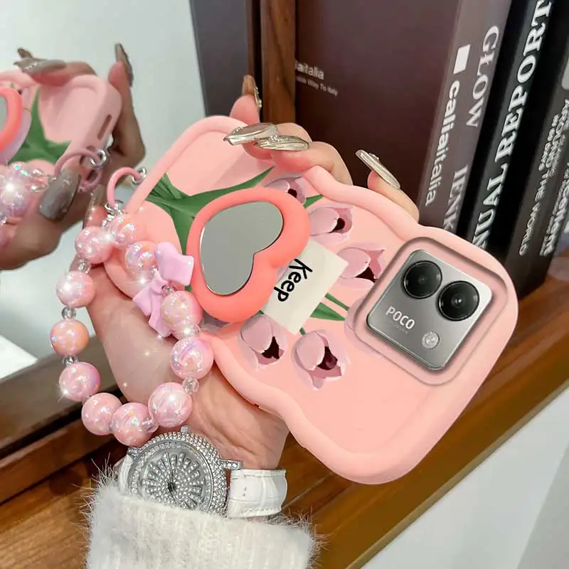 3-Piece Stay Happy Phone Case Set with Lanyard & Stand