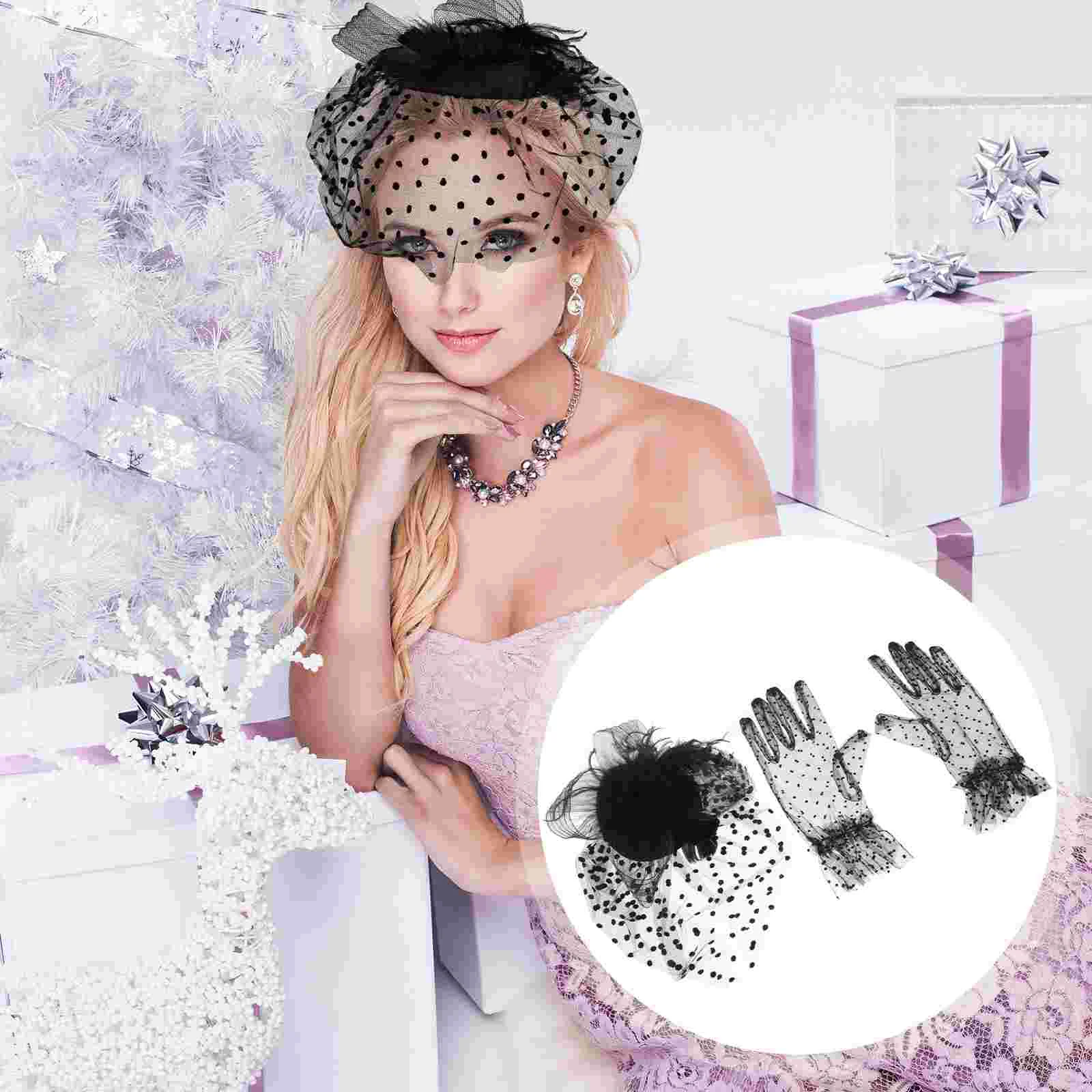 

1 Set of Stylish Hat and Satin Bonnet Dancing Satin Bonnet Unique Women Headwear