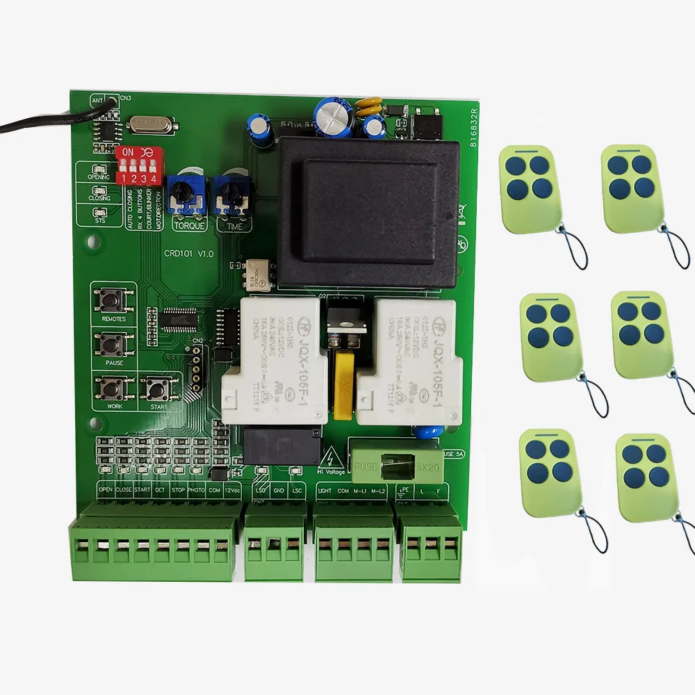 Gate Opener Control Board Circuit Board Electronic Card For Sliding Gate Opener 110V 220V AC