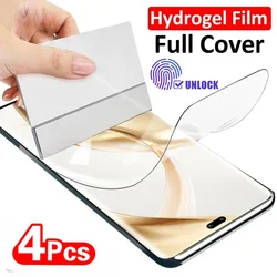 Premium Full Curved Hydrogel Screen Protector - 4 Piece Set - HD Hydrogel Film (Honor 80 SE)