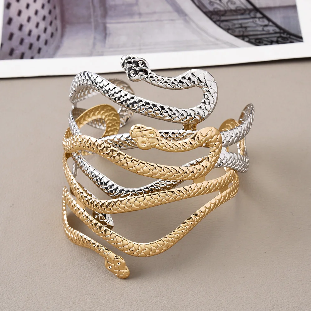 Egypt Cleopatra Swirl Snake Butterfly Leaf Arm Cuff Armlet Armband Open Cuff Bangle Bracelet for Women Gift bangle bracelet snake bangle bracelet