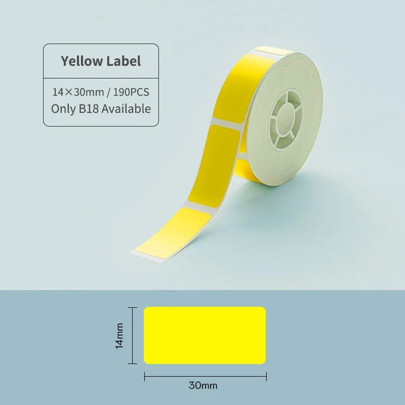 14X30 Yellow Label