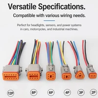 12 Pin DT04-12P DT06-12S Waterproof Connector with 15cm Cable Heavy Duty Electrical Plug Socket for Car, Truck,Motorcycle & Boat 5