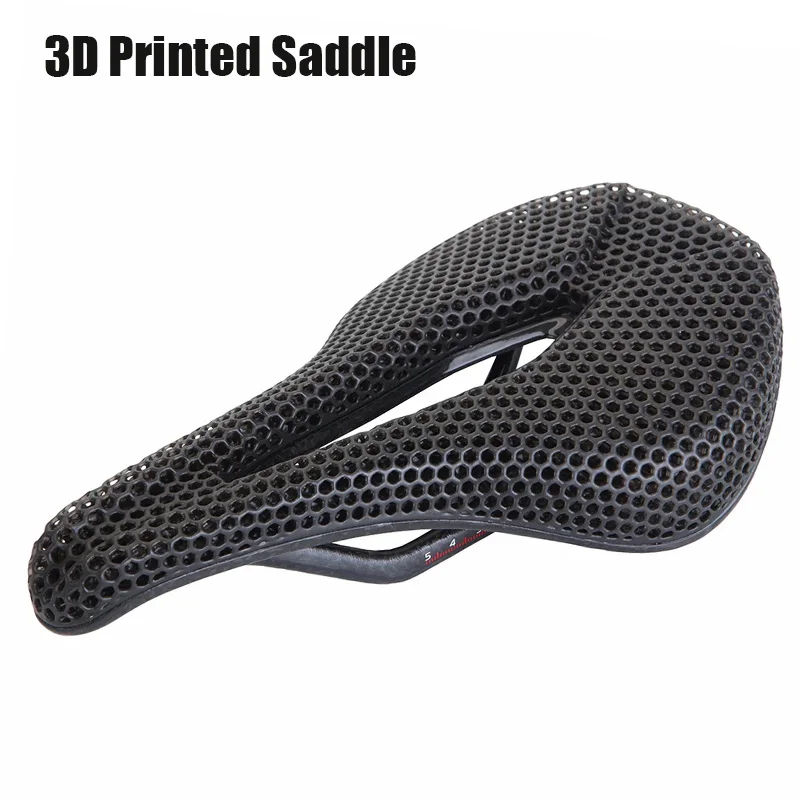

Bicycle 3D Printed Saddle Carbon Fiber Bike Seat Cushion Ultralight MTB Road Bike Seat Saddle Soft Cozy Honeycomb Cushion