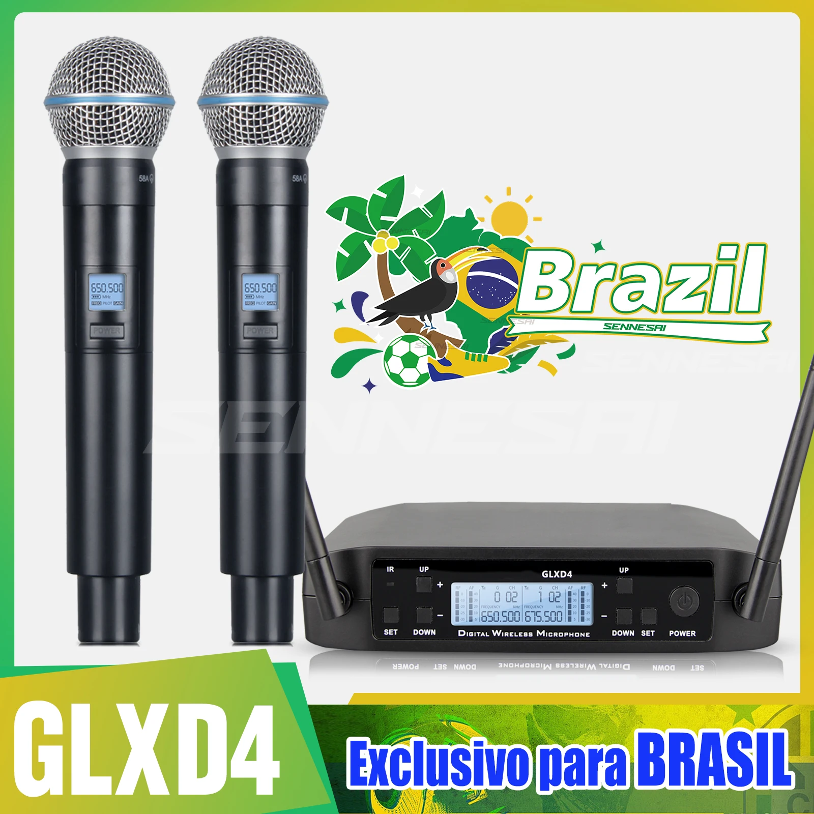 

Высокое качество! Микрофон Bet58a System 2-канальный ручной