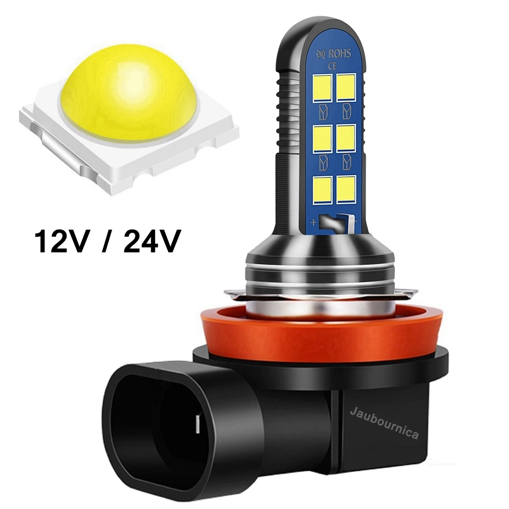 1 Piece New H11 H8 HB4 9006 H27 881 880 H3 LED Bulb Auto Fog Lamp Car Anti Fog Light Foglamps 6000K White 12V