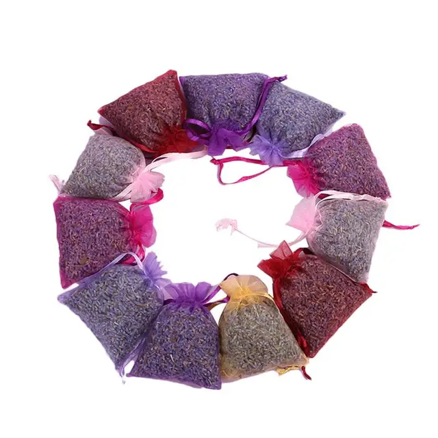 Hordozható Illatú Levendula Illatos Táska Szekrényekhez És Fiókokhoz, Természetesen Szárított Virágbimbókkal.