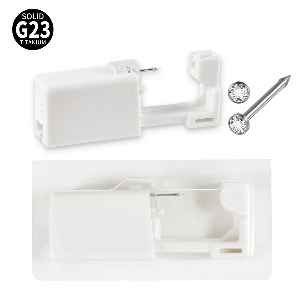 مسدس ثقب الأنف من التيتانيوم G23 القابل للتصرف ، أ...