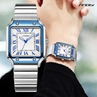 SINOBI Design décontracté hommes montres à Quartz mode en acier inoxydable homme montres affaires carré mâle Relogio Masculino 2