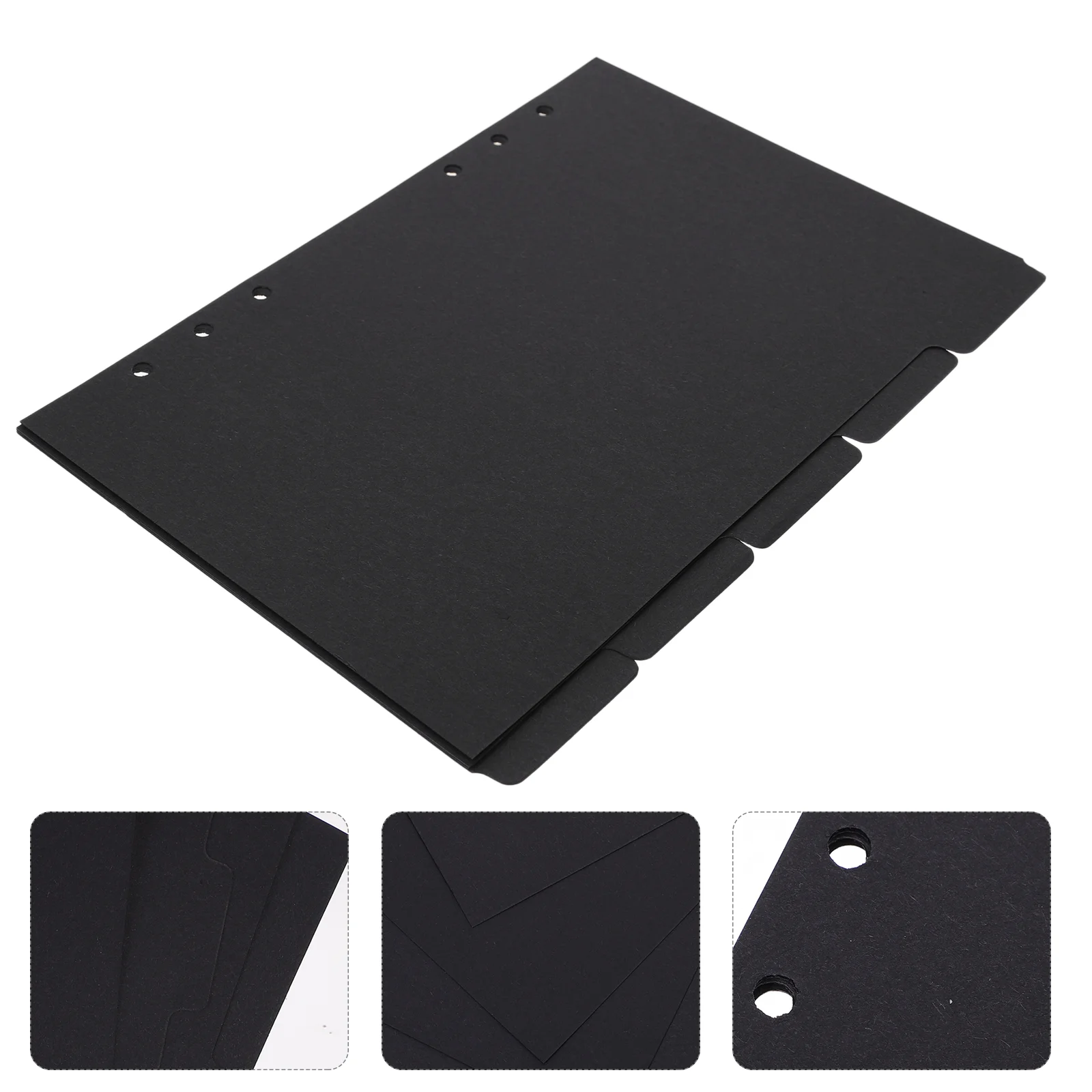 

A5 Paper Index Divider Holes Binder Planner Notebook Paper Divider Separator Board Page Classification Labels Tabs