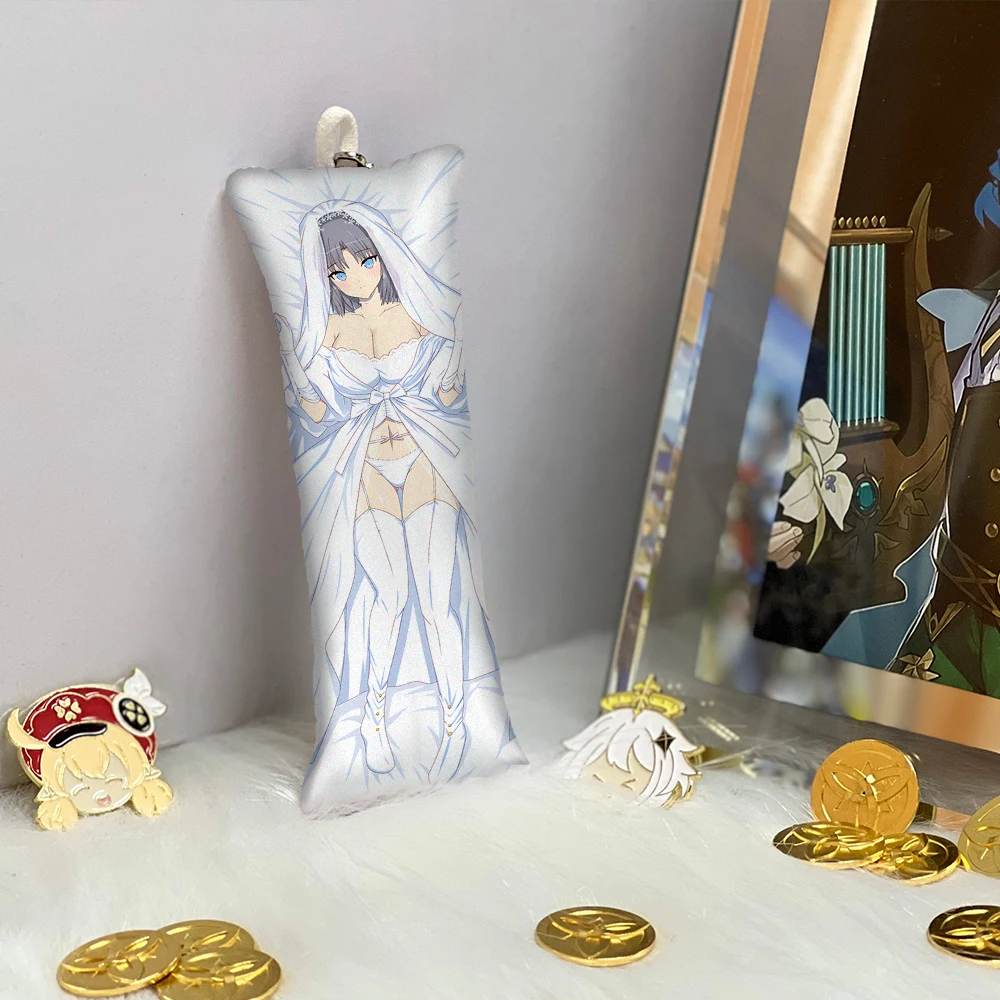 

Burst Re Newal Yumi Mini Dakimakura Key Chain Pendant Anime Accessories Key Ring Small Body Pillow Bag Pendant Double side
