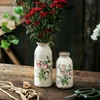 Retro and Antique Ceramic Small Vase Decorations Living Room Flower Arrangements, Dried Flowers Niche Creative Decorations 4