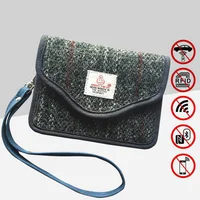 Woolen Fabric Car Key Faraday Bag RFID Anti-radiation Signal Shielding Mobile Phone Bag Double-layer Anti-magnetic Scanning  Bag 1