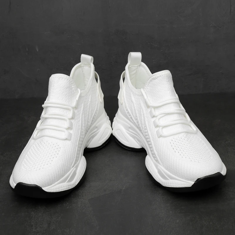 Summer Men's Sneakers Elevator Shoes Height Increasing Insoles 6CM Hidden Heels Sports Inner Heightening mens shoes