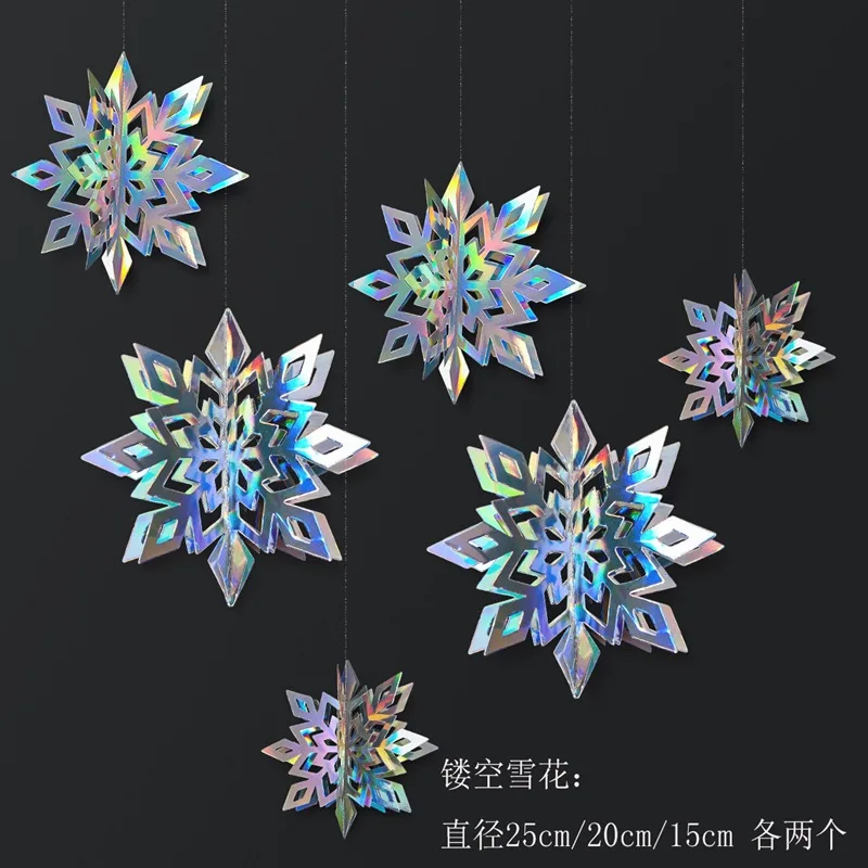 6pcs snowflake