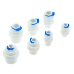 Enhanced Title: Quick-Connect Plastic Fitting for Water Purification Systems