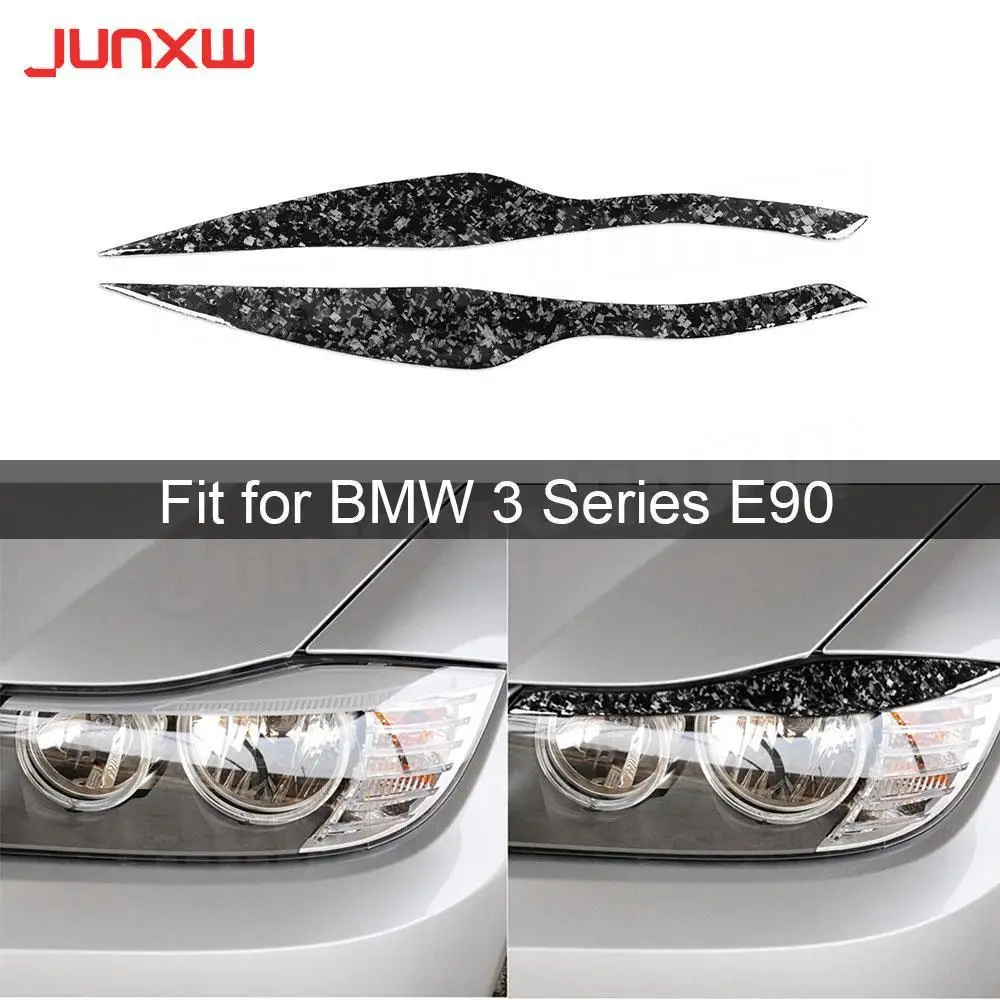 

Carbon Fiber Fiber Front Lamp Eyebrow Headlight Covers for BMW 3 Series E90 2005-2008 Car Styling