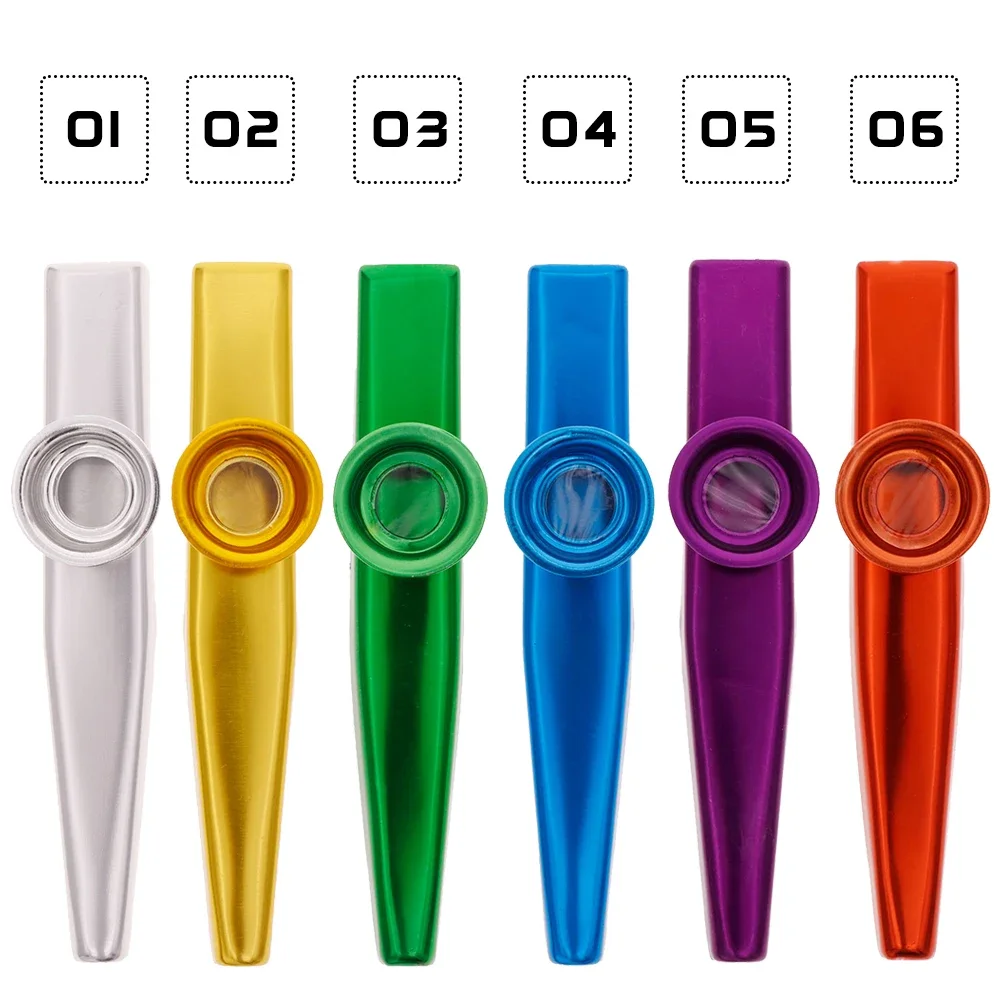 Metal Kazoo Harmonica Mouth Flute Kids Party Gift Kid Musical Instrument