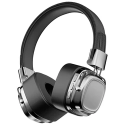 Foldable Wireless Bluetooth Over - Ear Headphones - Gamer's Retro DJ Stereo Sound Choice (Silver)