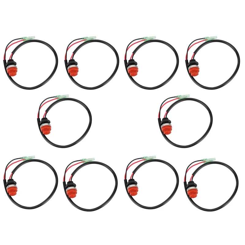 

10X Universal Boat Outboard Engine Motor Start Kill Switch Keyless Push Button , Applicable To All For Yamaha Ships