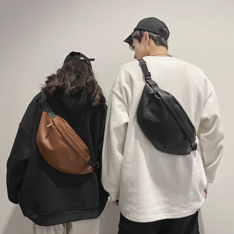 New Fashion Waist Bag Purse Sense of luxury Female Belt Bags  Leather Shoulder Crossbody Chest Bag UniWaist pack