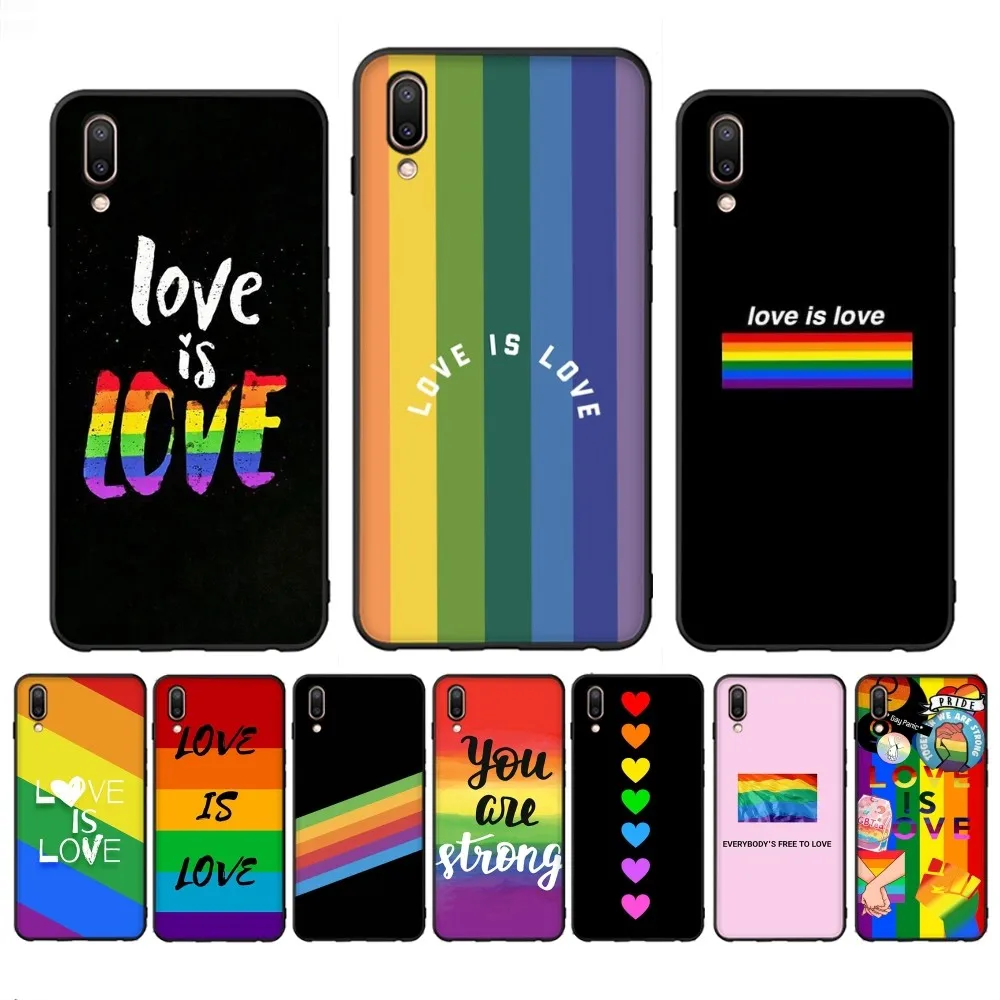 

Gay Lesbian LGBT Rainbow Phone Case For Redmi 8 9 10 pocoX3 pro for Samsung Note 10 20 for Huawei Mate 20 30 40 50 lite