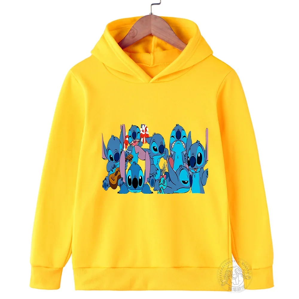 thumbnail image 1 of Sudadera con capucha para niños de Disney Stitch, primavera y otoño, moda urbana, para bebés, niños y niñas, jersey deportivo para exteriores, 1 of 5