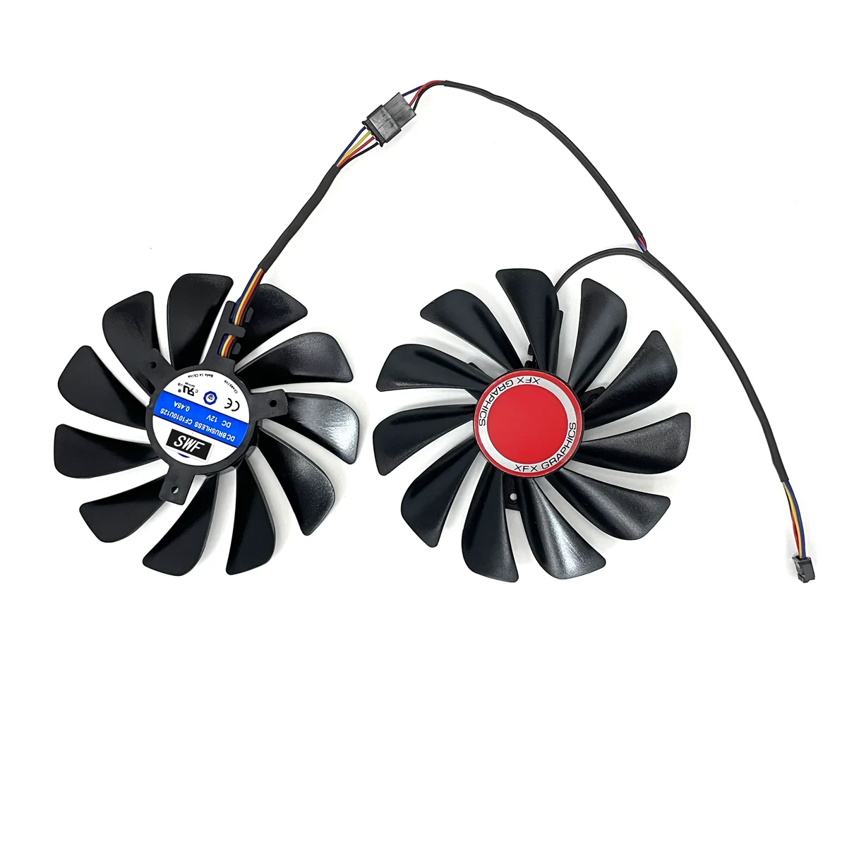 새로운 2 개/대 FDC10U12S9-C CF1010U12S 95mm RX590 RX580 GPU 비디오 카드 쿨러 팬 XFX RX 590 580 VGA 비디오 카드 냉각 팬
