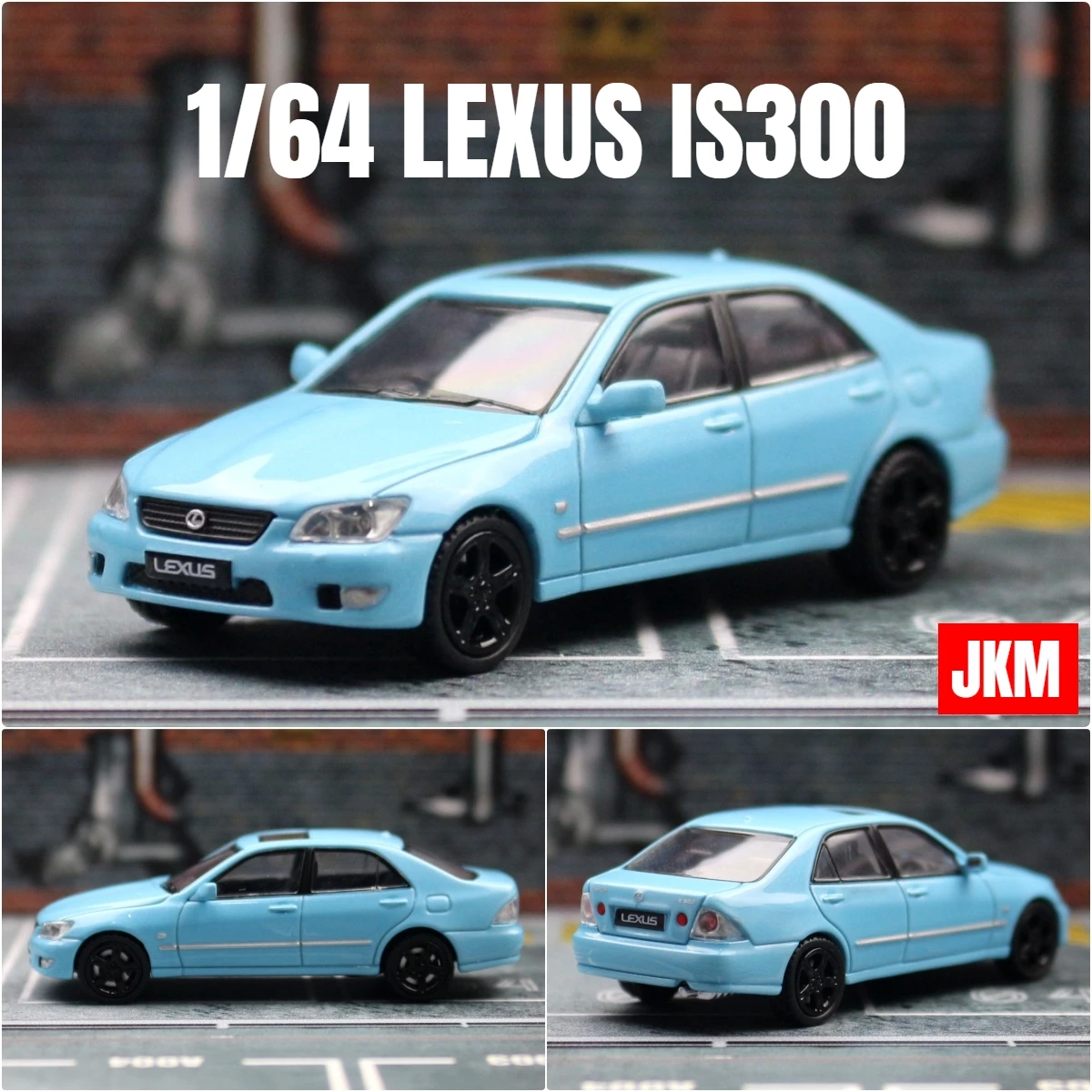 レクサス IS300 ミニカー JKM 1:64 Lexus is300 Diecast Metal Model Car Collection New