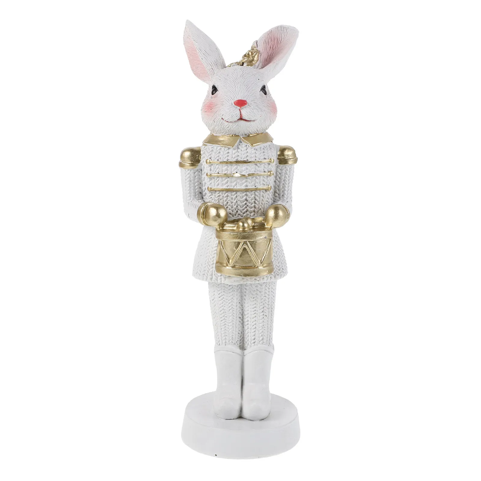 Nutcracker Rabbit Easter Creative Bunny Soldier Ornament Easter Bunny Nutcracker Figurine ...