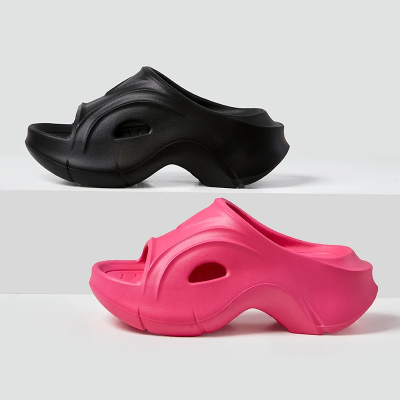 Summer Women's slippers Lightweight Thick sole Non-slip Sandals Unique Beach Shoes EVA material Leisure Comfort outdoor slippers 5
