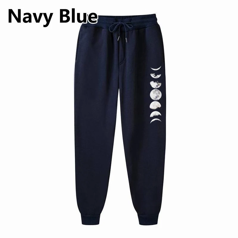 

Толстовка и штаны для мужчин и женщин, модный спортивный костюм, пуловер, брюки с принтом Луны, повседневная одежда, осень-зима