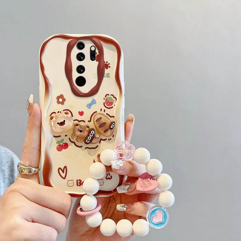 Cartoon Cute Bear Case For Xiaomi Redmi Note 8T Pro Max 9S 9T