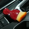 1Pc Bling Diamond Car Interior Dust Sweeping Soft Brush Car Washing Tool Keyboard Gap Car Dust Brush out Trend Cleaning Brush 4