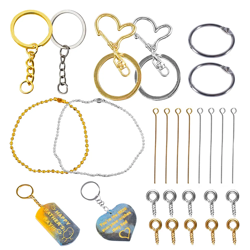 

High Quality Metal Key Rings Open Loop Keychain Bead Key Chain for DIY Keychain Lanyard Bracelet Jewelry Making Finding Supplies