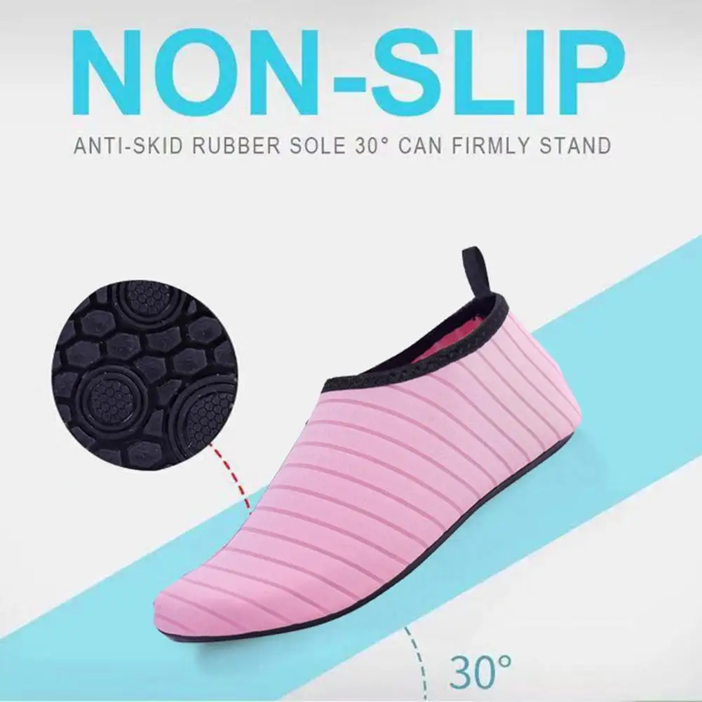 Water Shoes 1 Pair Fashion Aqua Shoes Quick Drying Men Women Kids Water Shoes Beach Surfing Swimming Barefoot Socks