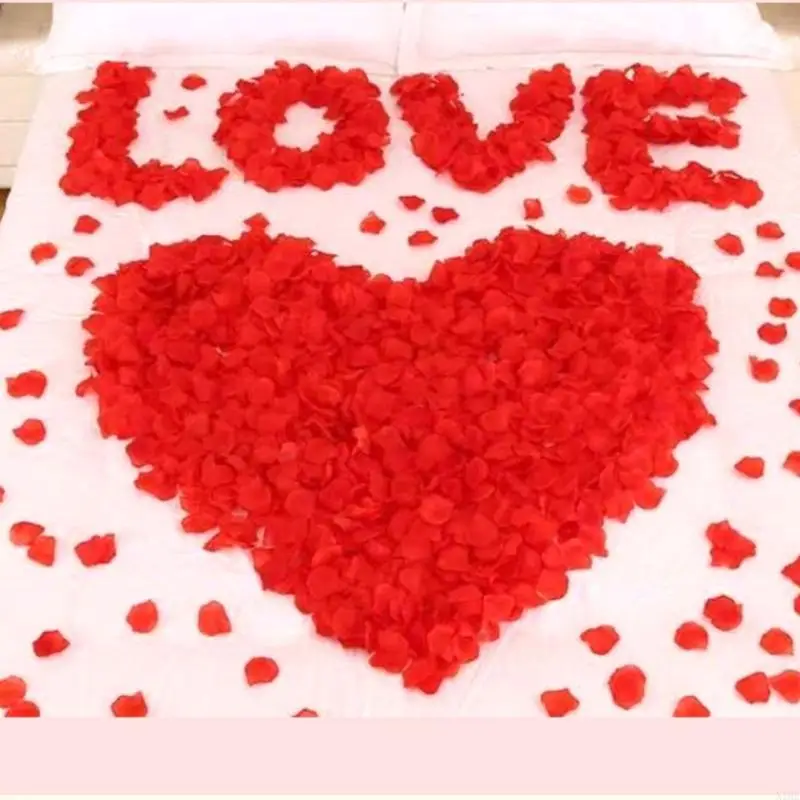 200pcs Artificial Rose Petals with Solid Color for Enhancing Romantics Ambiances for Wedding Ceremony and Celebration