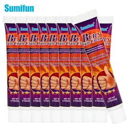 10Pcs Sumifun Burn Scald Antibacterial Cream Anti-Infection Wound Herbs Medical Pain Relief Ointment Skin Repair Medical Plaster