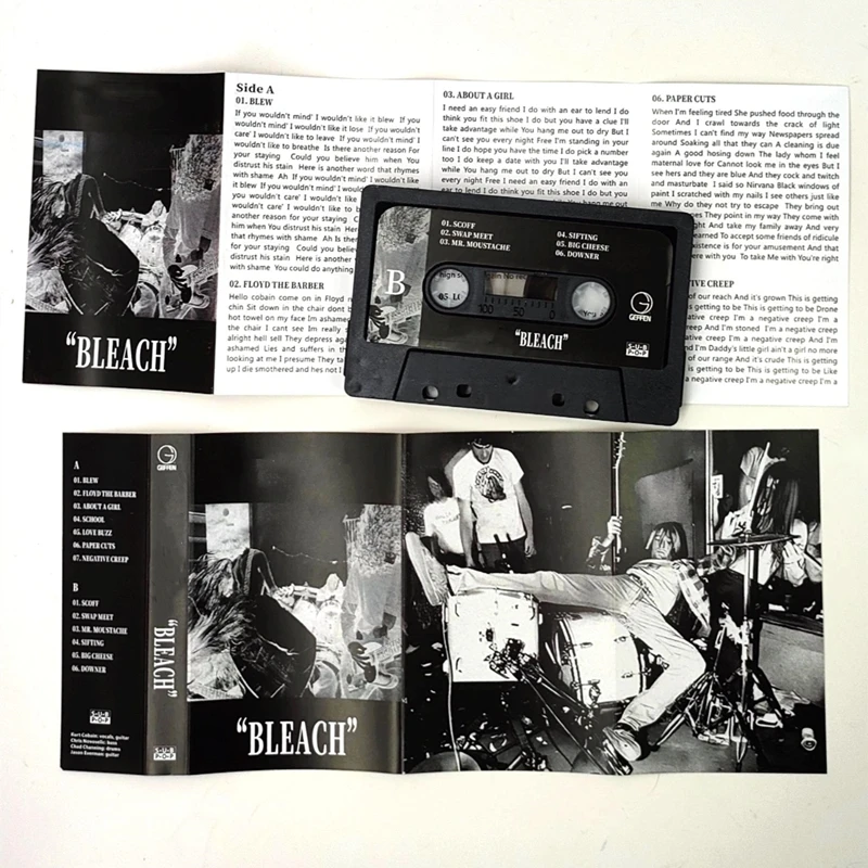 EU US Grunge Rock Musik Tape MTV Unplugged in New York Album Nevermind Kassetten Cosplay Walkman Auto Recorder Soundtracks Box – Detail 5